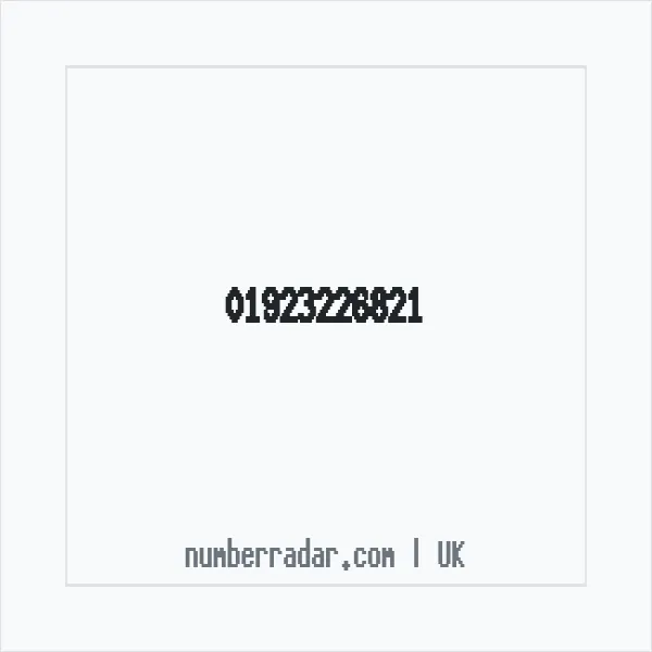 Reverse number check for +44 1923 226821 — who called me?