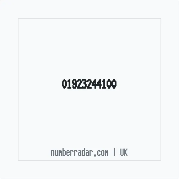 Reverse number check for +44 1923 244100 — who called me?