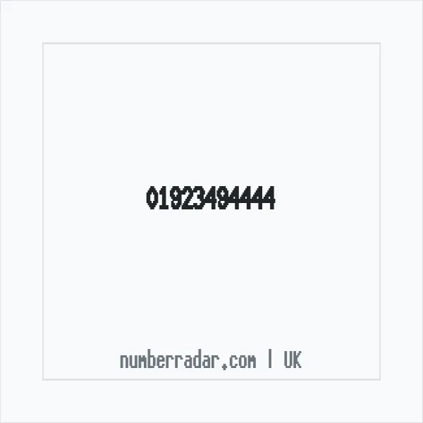 Reverse number check for +44 1923 494444 — who called me?