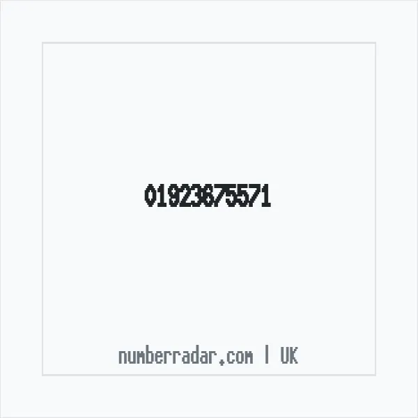Reverse number check for +44 1923 675571 — who called me?