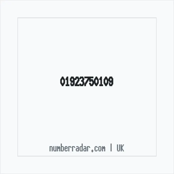 Reverse number check for +44 1923 750109 — who called me?