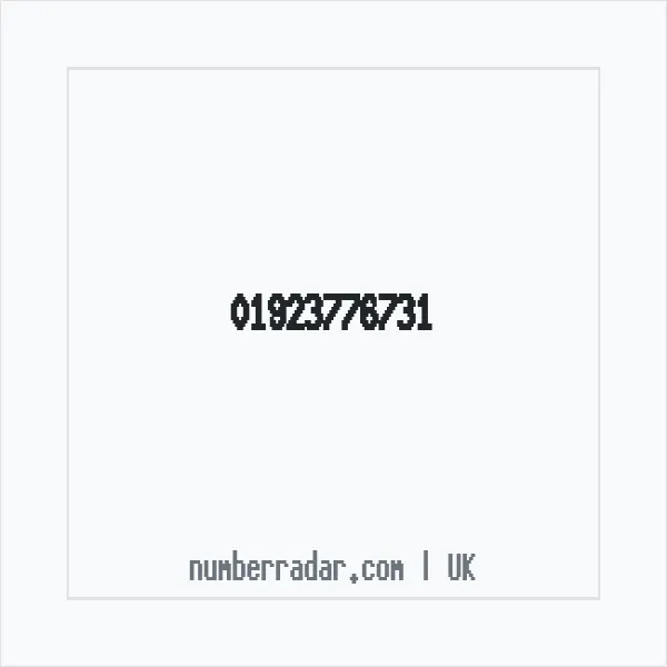 Reverse number check for +44 1923 776731 — who called me?