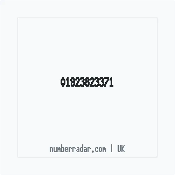 Reverse number check for +44 1923 823371 — who called me?