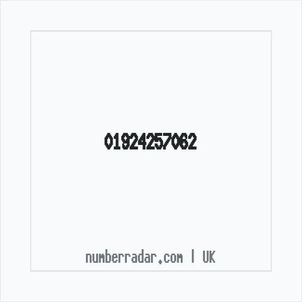 Reverse number check for +44 1924 257062 — who called me?