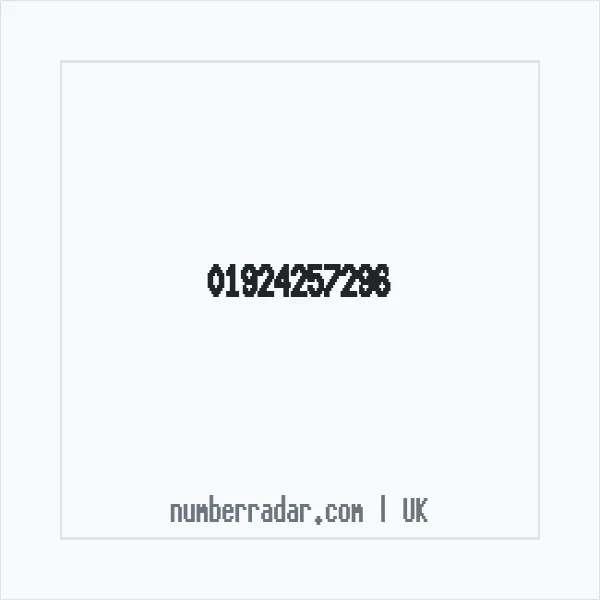 Reverse number check for +44 1924 257296 — who called me?