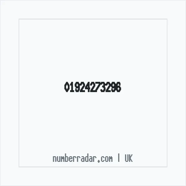 Reverse number check for +44 1924 273296 — who called me?