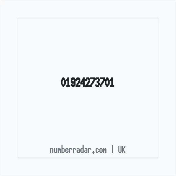 Reverse number check for +44 1924 273701 — who called me?