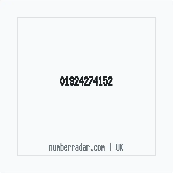 Reverse number check for +44 1924 274152 — who called me?