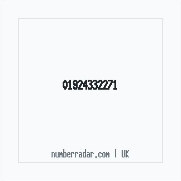 Reverse number check for +44 1924 332271 — who called me?