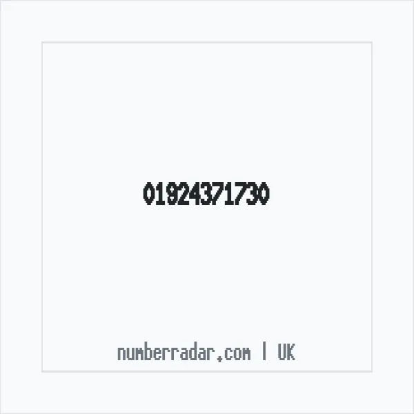 Reverse number check for +44 1924 371730 — who called me?