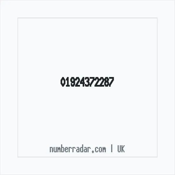Reverse number check for +44 1924 372287 — who called me?