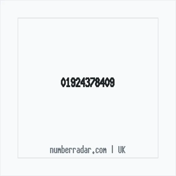 Reverse number check for +44 1924 378409 — who called me?
