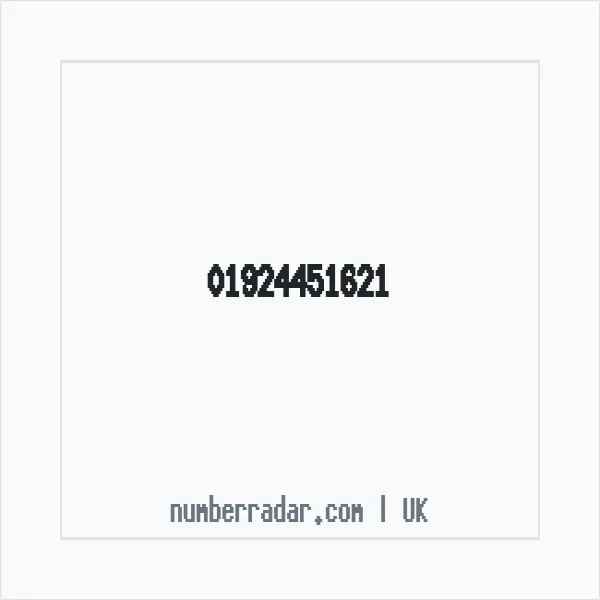 Reverse number check for +44 1924 451621 — who called me?