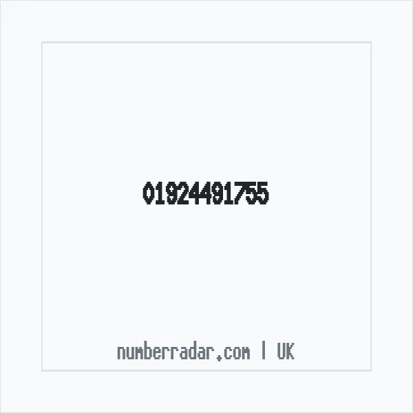 Reverse number check for +44 1924 491755 — who called me?