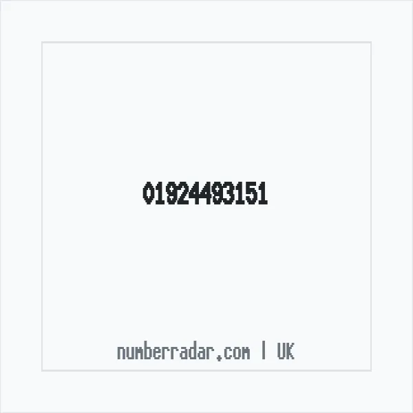 Reverse number check for +44 1924 493151 — who called me?