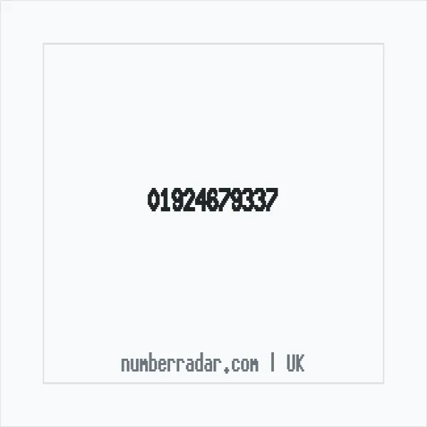 Reverse number check for +44 1924 679337 — who called me?