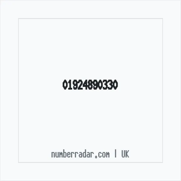 Reverse number check for +44 1924 890330 — who called me?