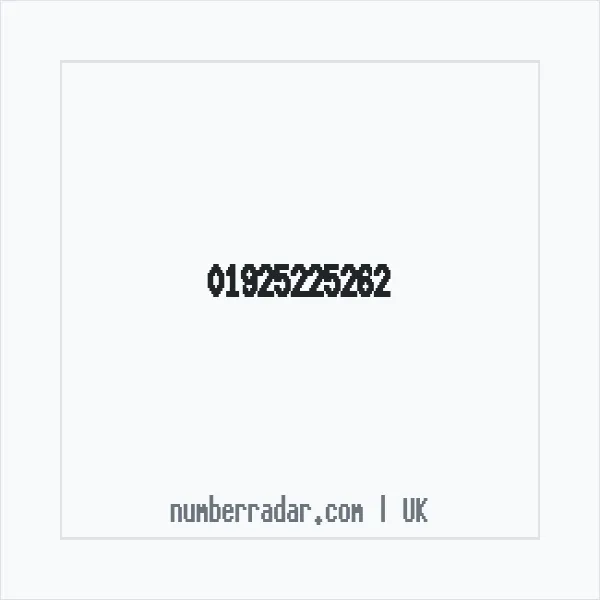 Reverse number check for +44 1925 225262 — who called me?