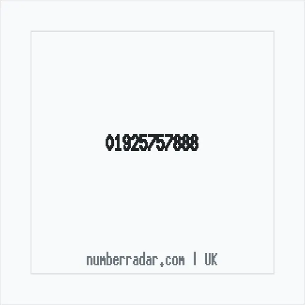 Reverse number check for +44 1925 757888 — who called me?