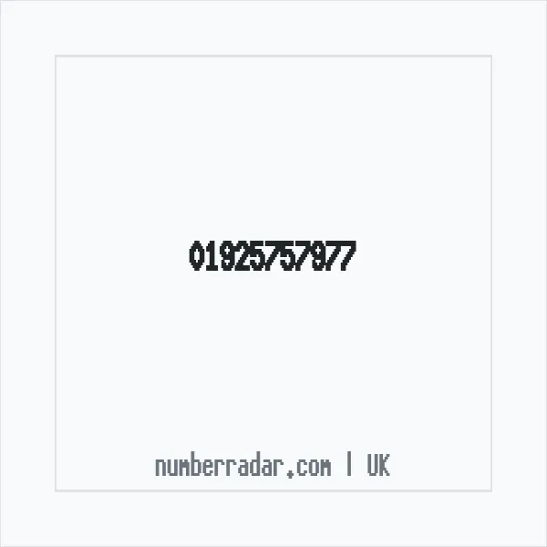 Reverse number check for +44 1925 757977 — who called me?