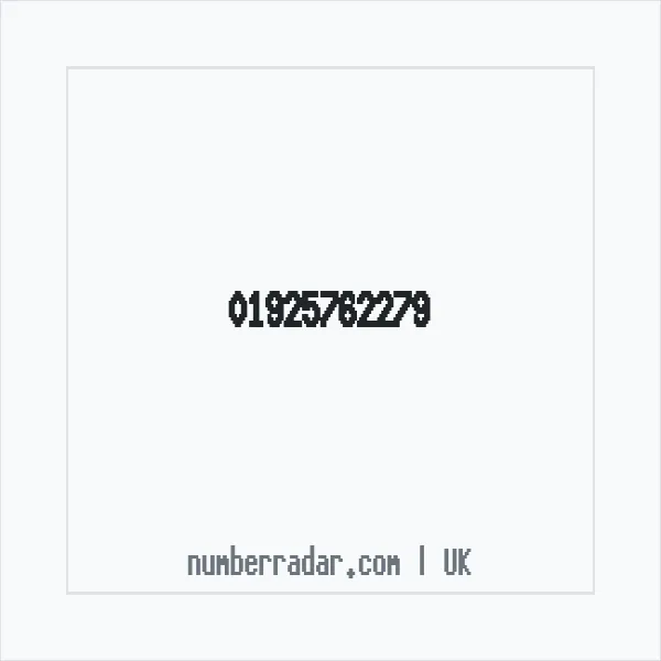 Reverse number check for +44 1925 762279 — who called me?