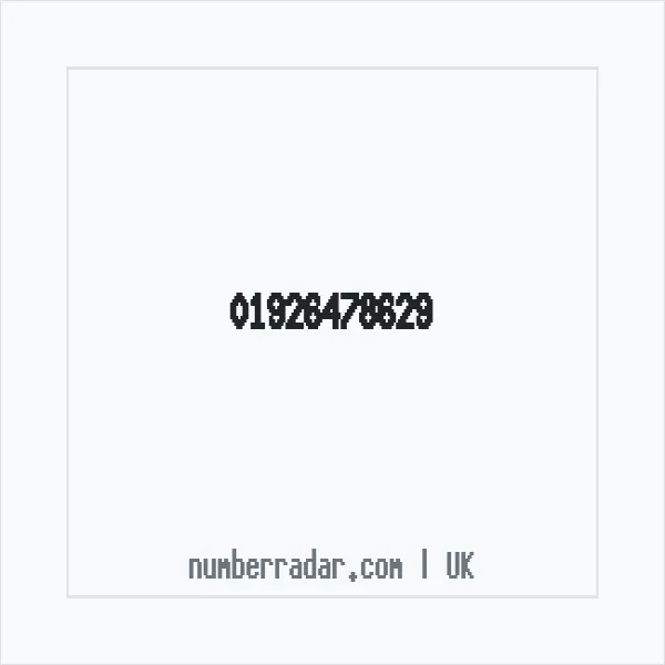 Reverse number check for +44 1926 478629 — who called me?