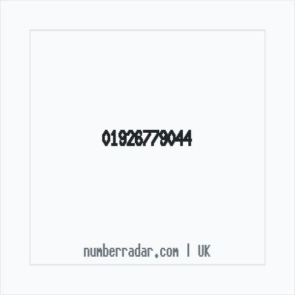 Reverse number check for +44 1926 779044 — who called me?