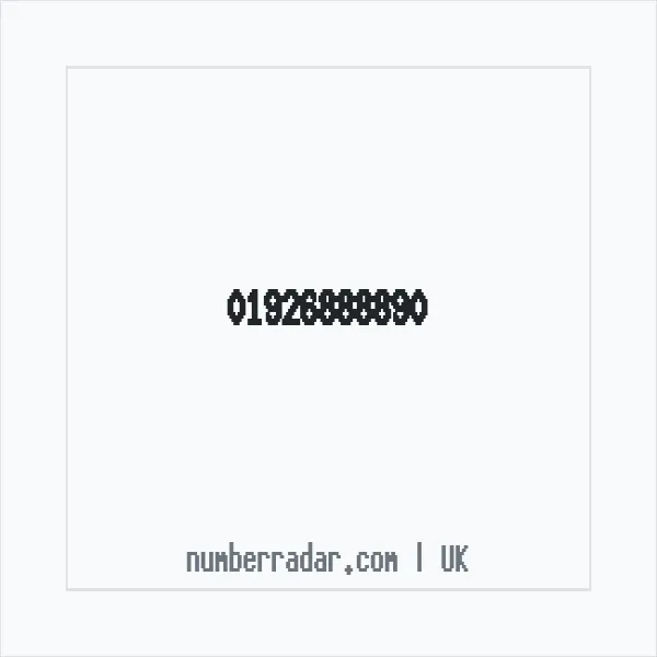 Reverse number check for +44 1926 888890 — who called me?