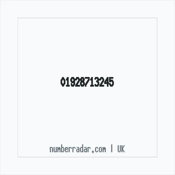 Reverse number check for +44 1928 713245 — who called me?