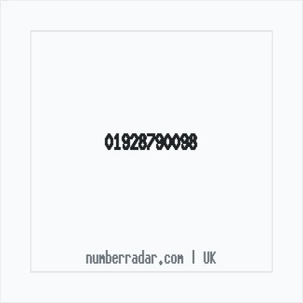 Reverse number check for +44 1928 790098 — who called me?