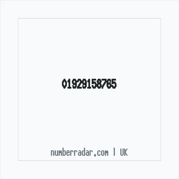 Reverse number check for +44 1929 158765 — who called me?