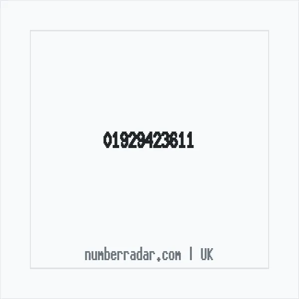 Reverse number check for +44 1929 423611 — who called me?