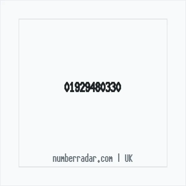 Reverse number check for +44 1929 480330 — who called me?