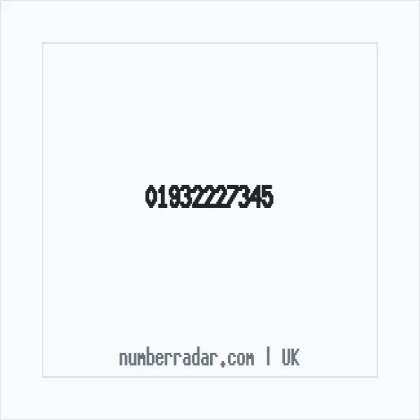 Reverse number check for +44 1932 227345 — who called me?