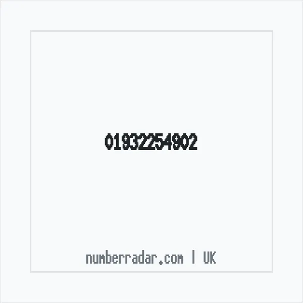 Reverse number check for +44 1932 254902 — who called me?