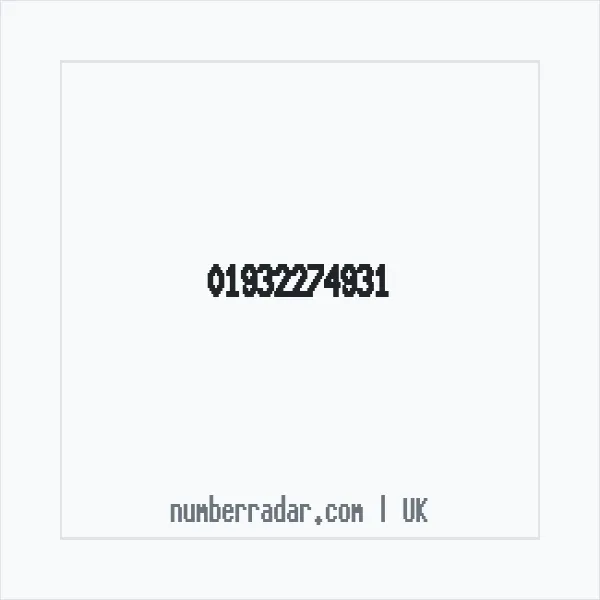 Reverse number check for +44 1932 274931 — who called me?