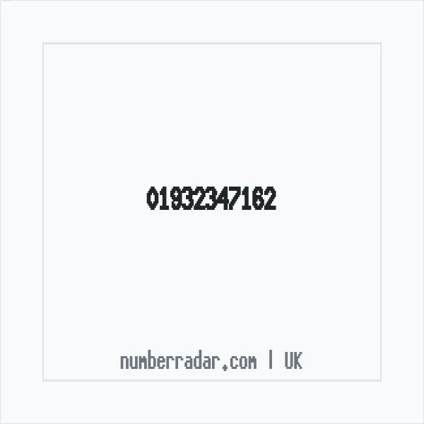 Reverse number check for +44 1932 347162 — who called me?