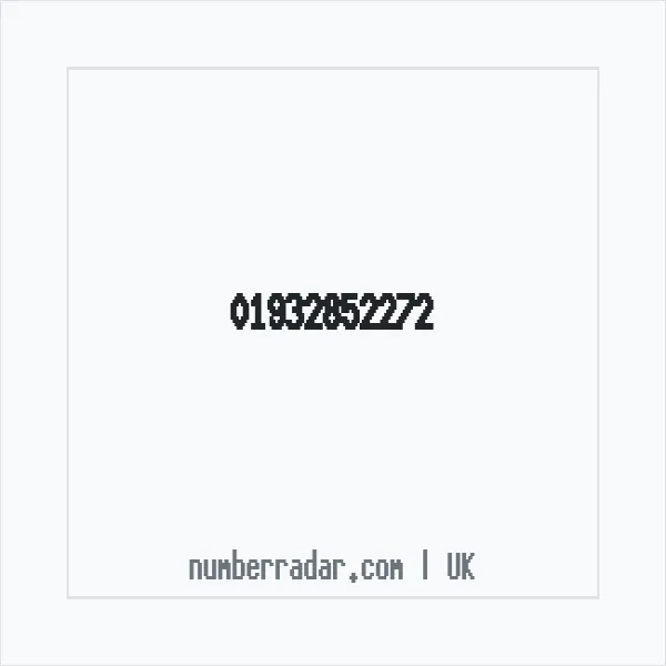 Reverse number check for +44 1932 852272 — who called me?
