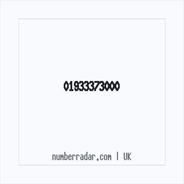 Reverse number check for +44 1933 373000 — who called me?