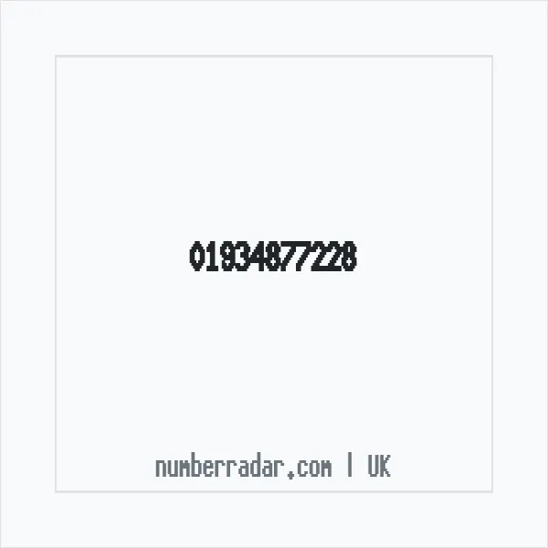 Reverse number check for +44 1934 877228 — who called me?