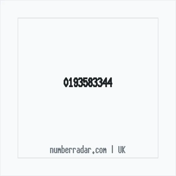 Reverse number check for +44 193583344 — who called me?