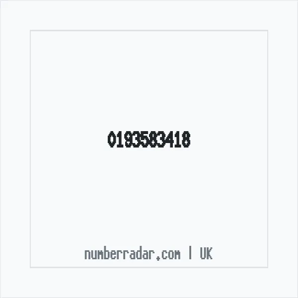 Reverse number check for +44 193583418 — who called me?