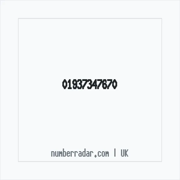 Reverse number check for +44 1937 347670 — who called me?