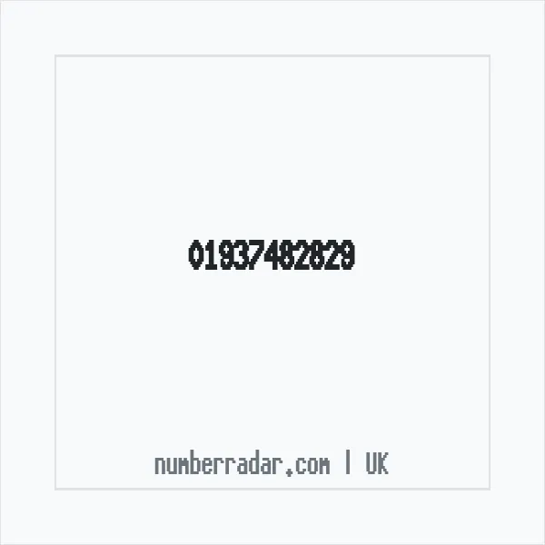 Reverse number check for +44 1937 482829 — who called me?