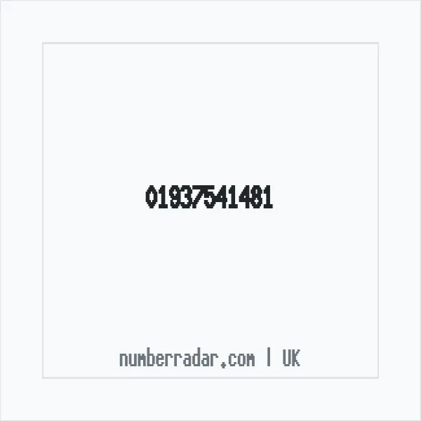 Reverse number check for +44 1937 541481 — who called me?