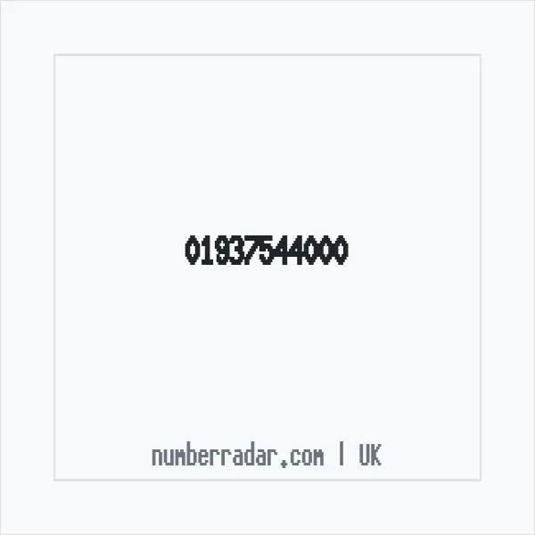 Reverse number check for +44 1937 544000 — who called me?