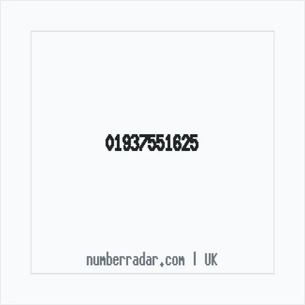 Reverse number check for +44 1937 551625 — who called me?