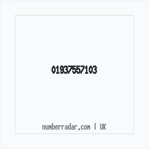Reverse number check for +44 1937 557103 — who called me?