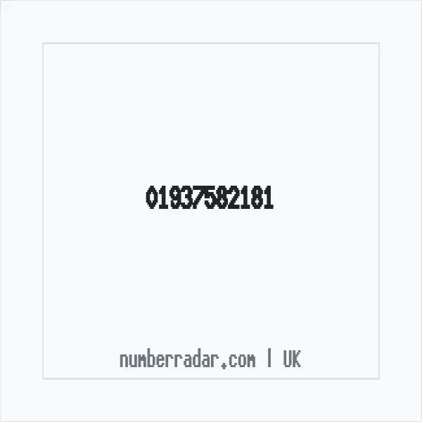 Reverse number check for +44 1937 582181 — who called me?