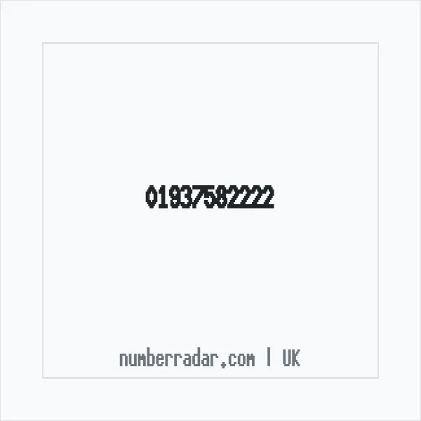 Reverse number check for +44 1937 582222 — who called me?